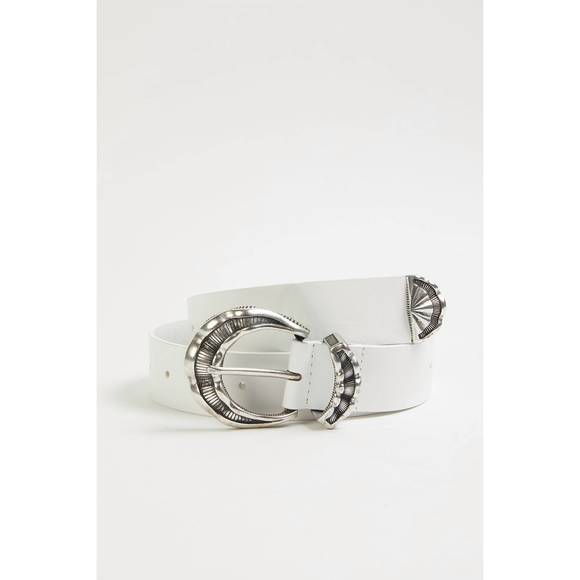 NEW THE KOOPLES classic leather belt in white - Picture 4 of 4